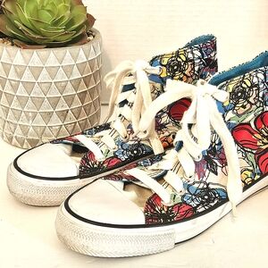Airwalk Multicolor Floral High-Top Sneakers